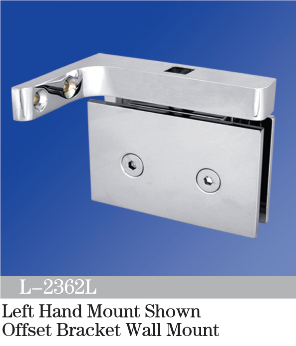 Pivot Shower  Hinges Left Hand Mount Shown Offset Bracket Wall Mount Bathroom Hinge L-2362L