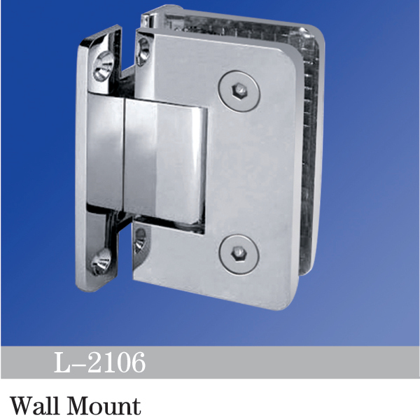 China Standard Duty Shower Hinges Wall to Glass 90 Degree Glass Clamp For Bathroom Shower Door L-2106