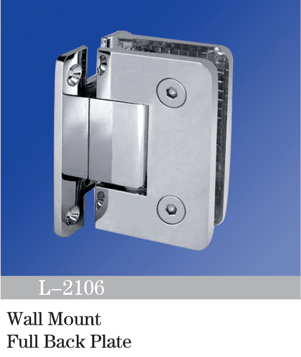 China Standard Duty Shower Hinges Wall to Glass 90 Degree Glass Clamp For Bathroom Shower Door L-2106