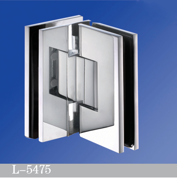 Professional Adjustable Heavy Duty Shower Hinges With Covers For Glass Shower Door L-5475