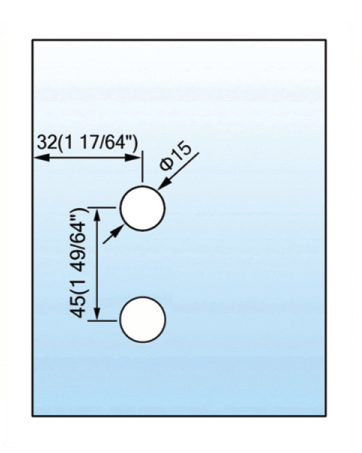 Standard Duty Shower Hinges Wall to Glass Wall Shower  Hinge L-2418W