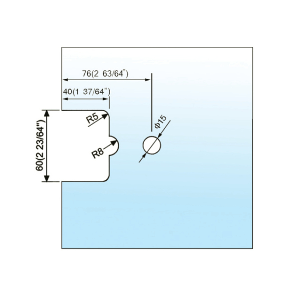 Standard Duty Shower Hinges Wall Mount 90 degree Glass Clamp OffSet Back Plate Glass Door Hinge L-2132