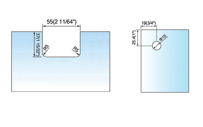 Pivot Shower  Hinges Top Or Bottom Mount Glass Door Hinge With Attached U Clamp L-2373