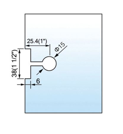 Square Corner Shower Glass Clamps Wall Mount Brass Glass Connector L-2641