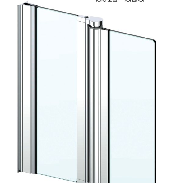 Aluminium Sliding Door Shower Hardware Wall to Glass To Glass S012