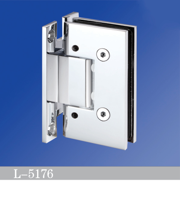 Adjustable Heavy Duty Shower Hinges Wall Mount For Glass Shower Door 90 Degree L-5176