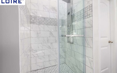 How to install a new glass shower door handle?