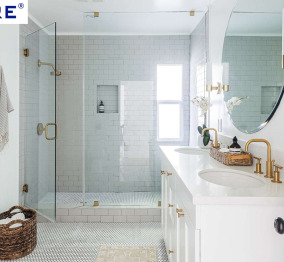 Wall-to-Wall Shower Hinges