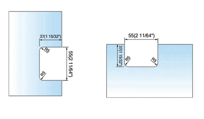 Pivot Shower  Hinges Inline Panel Mount Glass to Glass Glass Door Clip Factory Price L-2356