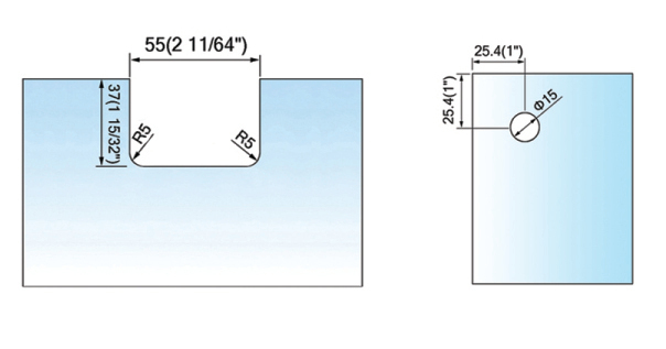 Pivot Shower  Hinges Top Or Bottom Mount Glass Door Hinge With Attached U Clamp L-2372