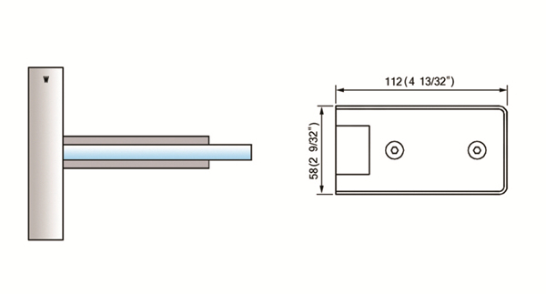 Standard Duty Shower Hinges Wall Mount  Glass Clamp Fashion Customized Glass Door Hinge L-2140