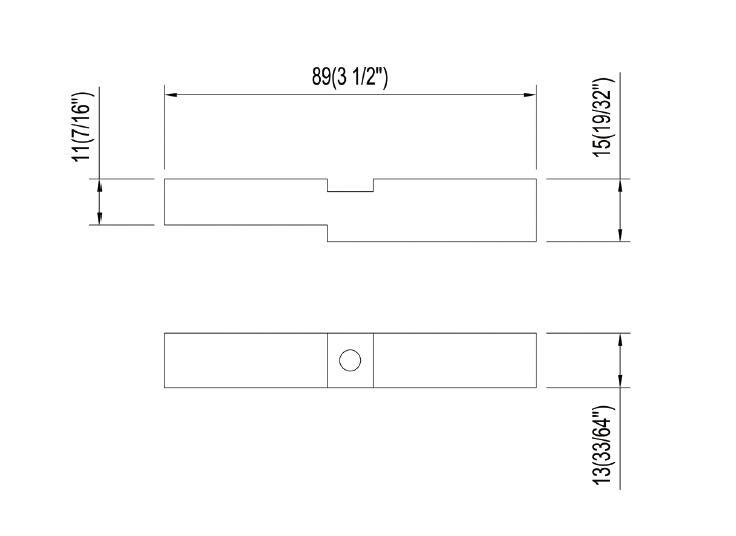 Shower Door Header Kits Accessories High Quality Brass Shower Hardware L-2799