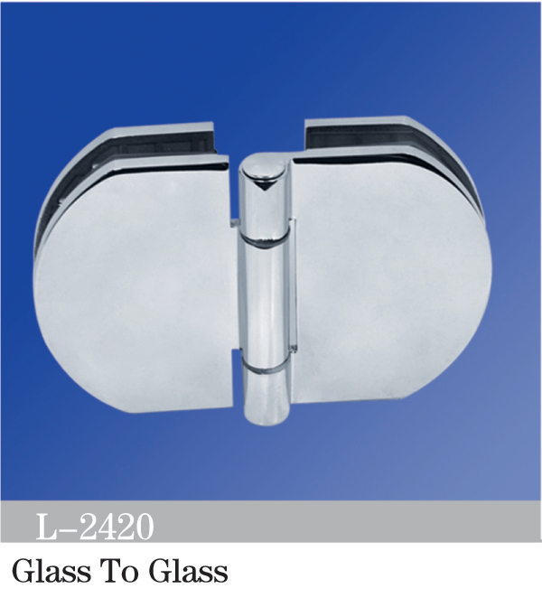 Standard Duty Shower Hinges Glass to Glass Shower  Hinge L-2420