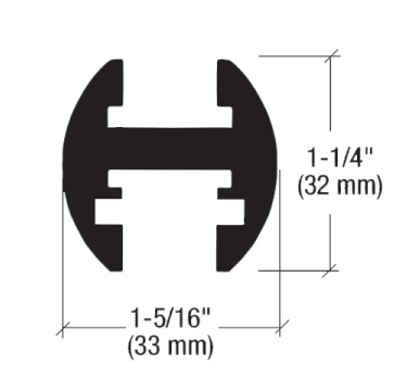 Shower Door Header Kits Accessories Aluminium Profile Doorframe L-2960A