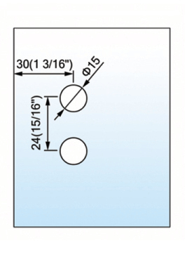 Standard Duty Shower Hinges Wall to Glass Shower  Hinge L-2481