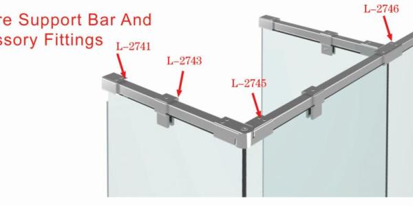 How Square Shower Support Bars Enhance Frameless Glass Shower Safety