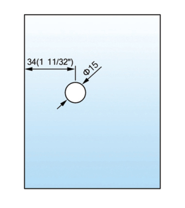 Standard Duty Shower Hinges Wall to Glass Shower  Hinge L-2421