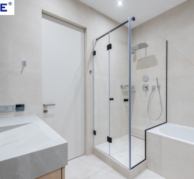 Why are sliding shower glass doors difficult to open and close properly?