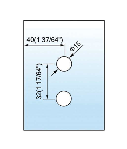 Standard Duty Shower Hinges With Covers Wall to Glass Bathroom Door Clamps L-5201