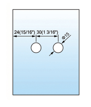 Standard Duty Shower Hinges Wall to Glass Shower  Hinge L-2471