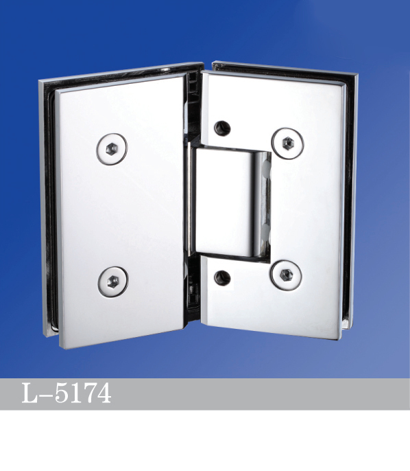 Adjustable Heavy Duty Shower Hinges Wall Mount For Glass Shower Door 90 Degree L-5174