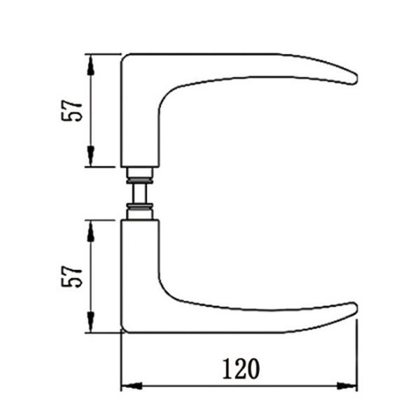 Glass Door Locks With Level Handles Hot Selling Glass Door Lock L-3261D