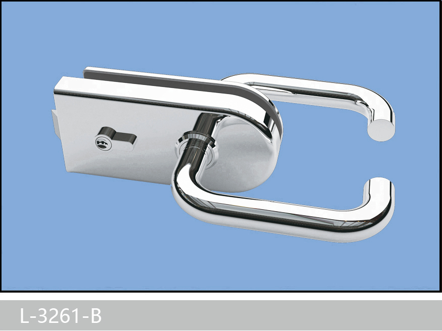 Glass Door Locks With Level Handles Hot Selling Glass Door Lock L-3261B