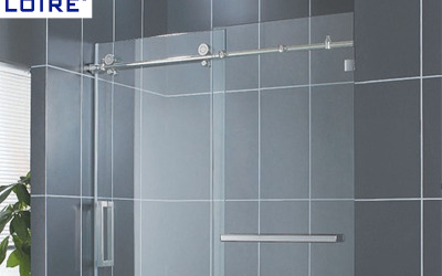 Glass shower door kit parts