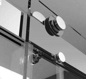 Double Sliding Door System with Soft Closing Function