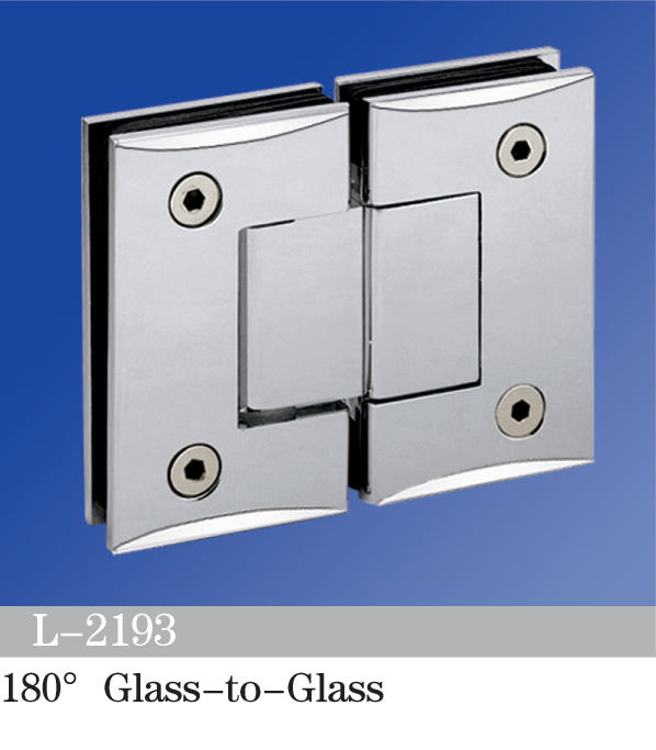 Standard Duty Shower Hinges Glass to Glass 180 Degree Door Hinge China Suppliers L-2193