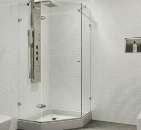 Why glass clamps can be used for fixed panel shower?