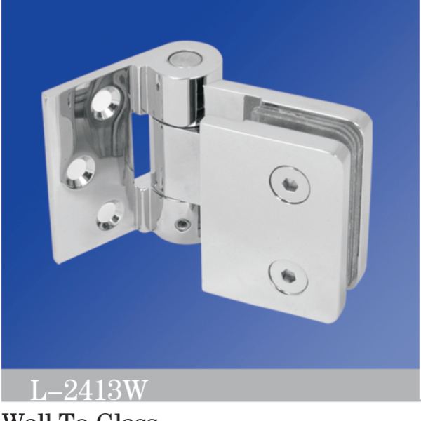 Standard Duty Shower Hinges Wall to Glass Shower Hinge L-2413W