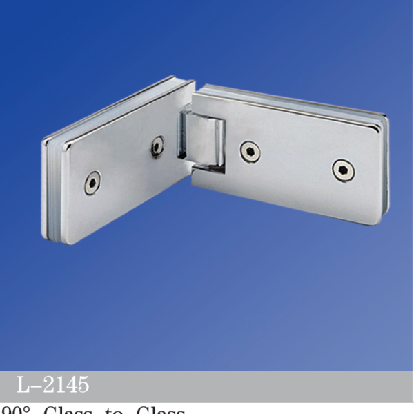 Standard Duty Shower Hinges Glass to Glass 90 degree Glass Door Hinge Discount Shower Hardware L-2145