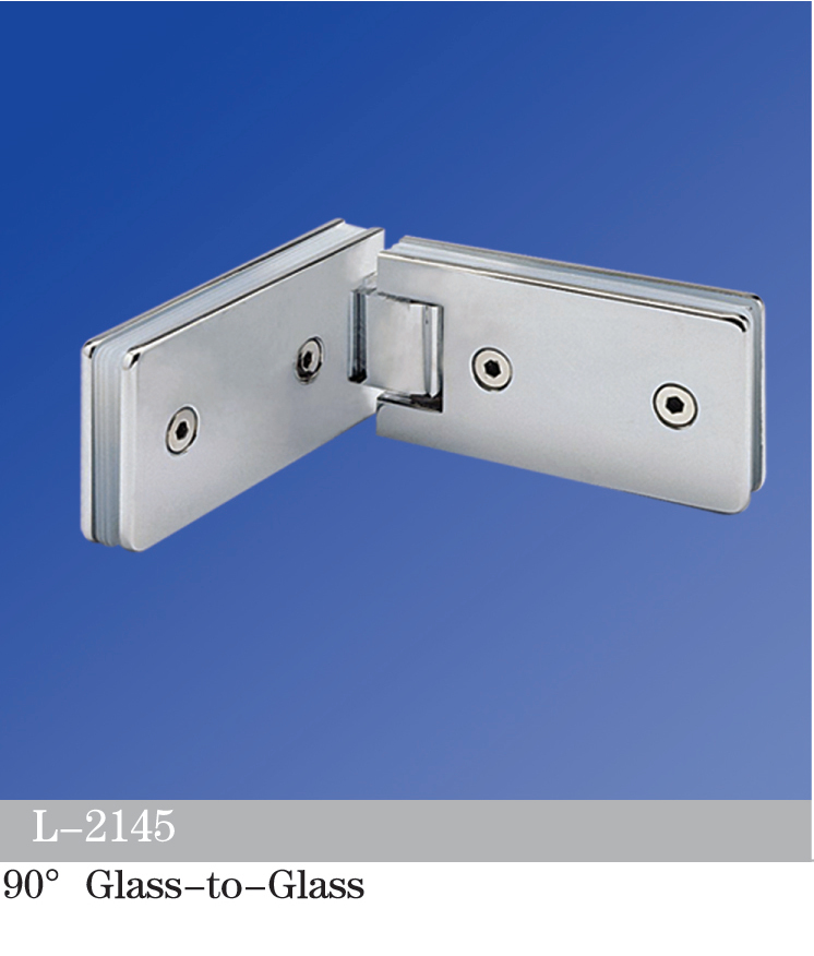 Standard Duty Shower Hinges Glass to Glass 90 degree Glass Door Hinge Discount Shower Hardware L-2145