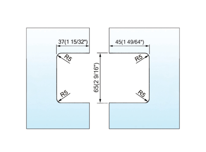 Standard Duty Shower Hinges L-2124W