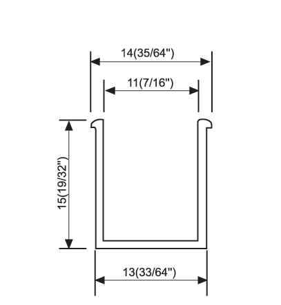 Shower Door Header Kits Accessories Aluminium Profile Wall Mount Doorframe L-2962