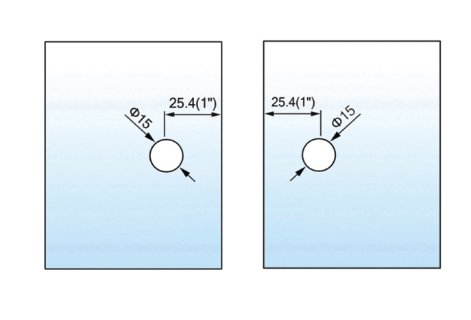 Square Corner Shower Glass Clamps Glass To Glass Shower Hinge Wholesale L-2644