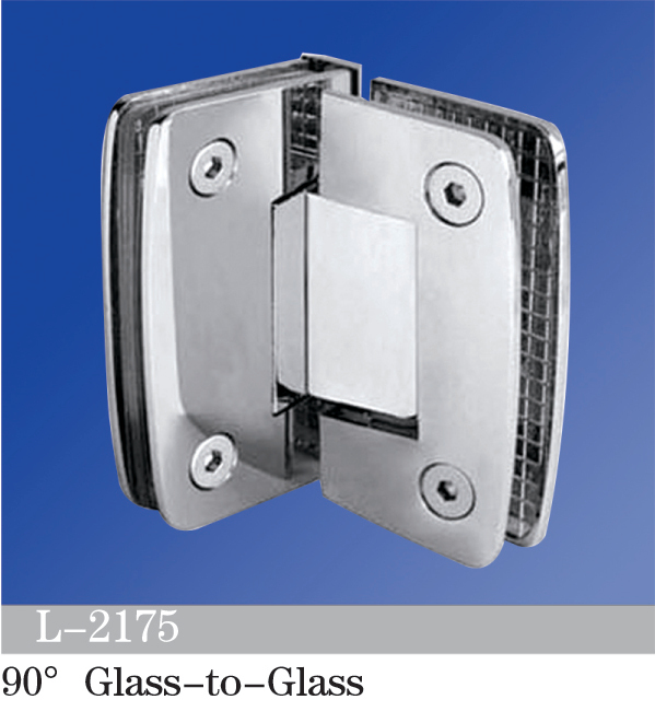 Standard Duty Shower Hinges 90° Glass-to-Glass L-2175