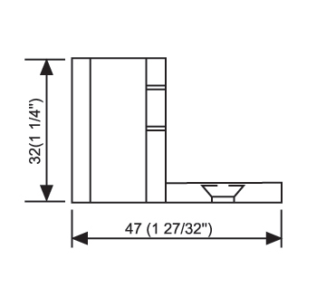 Shower Door Header Kits Accessories High Quality Brass Shower Hardware L-2798 L/R