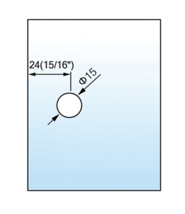 Beveled Edge Shower Glass Clamps Wall To Glass 180 Degree L-2623