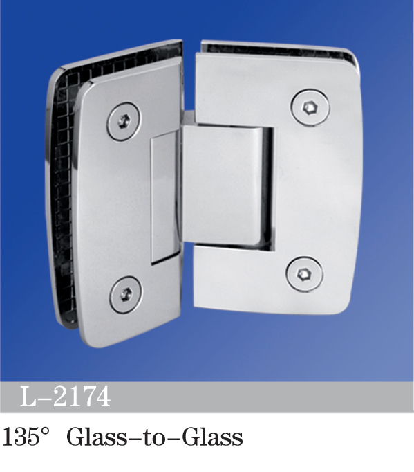 Standard Duty Shower Hinges 135° Glass-to-Glass L-2174