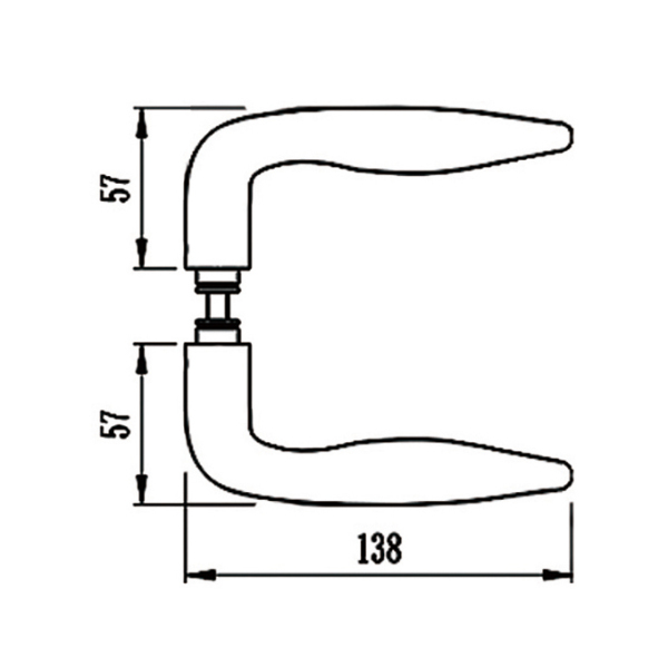 Glass Door Locks With Level Handles Hot Selling Glass Door Lock L-3261C