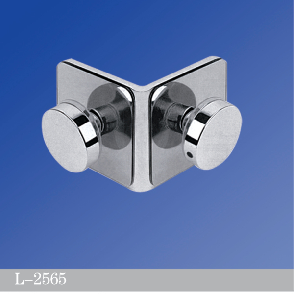 Beveled Edge Shower Glass Clamps 90° Glass-to-Glass L-2565