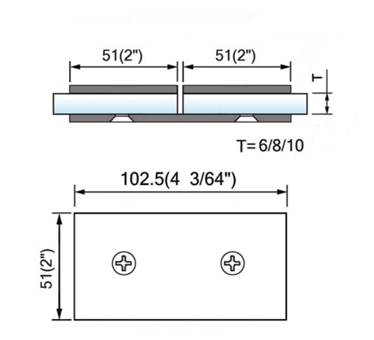 Square Corner Shower Glass Clamps Glass To Glass Shower Hinge Wholesale L-2644