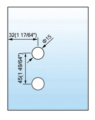 Standard Duty Shower Hinges Glass to Glass Shower  Hinge L-2419W