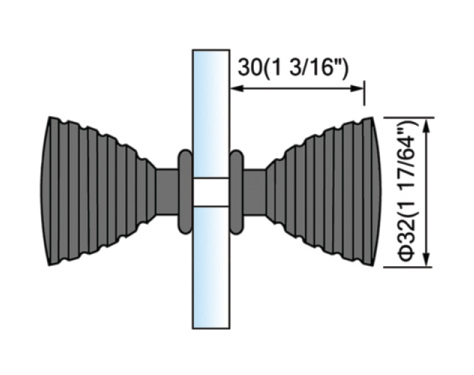 Shower Door Knobs Bow Tie Style Frameless Glass Shower Door Knob L-2805