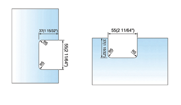 Pivot Shower  Hinges Inline Panel Mount Glass to Glass Glass Door Clamp L-2354