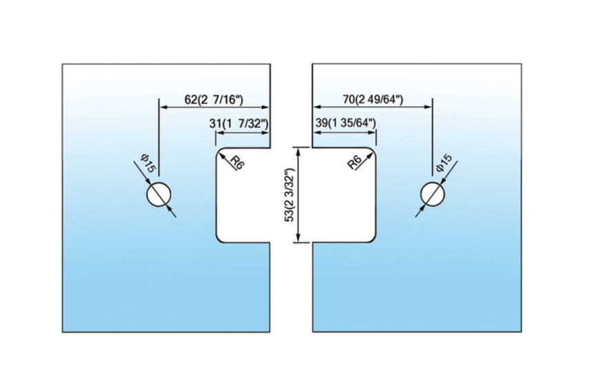 Standard Duty Shower Hinges L-2154