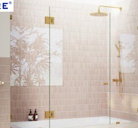 How thick is frameless glass panel?