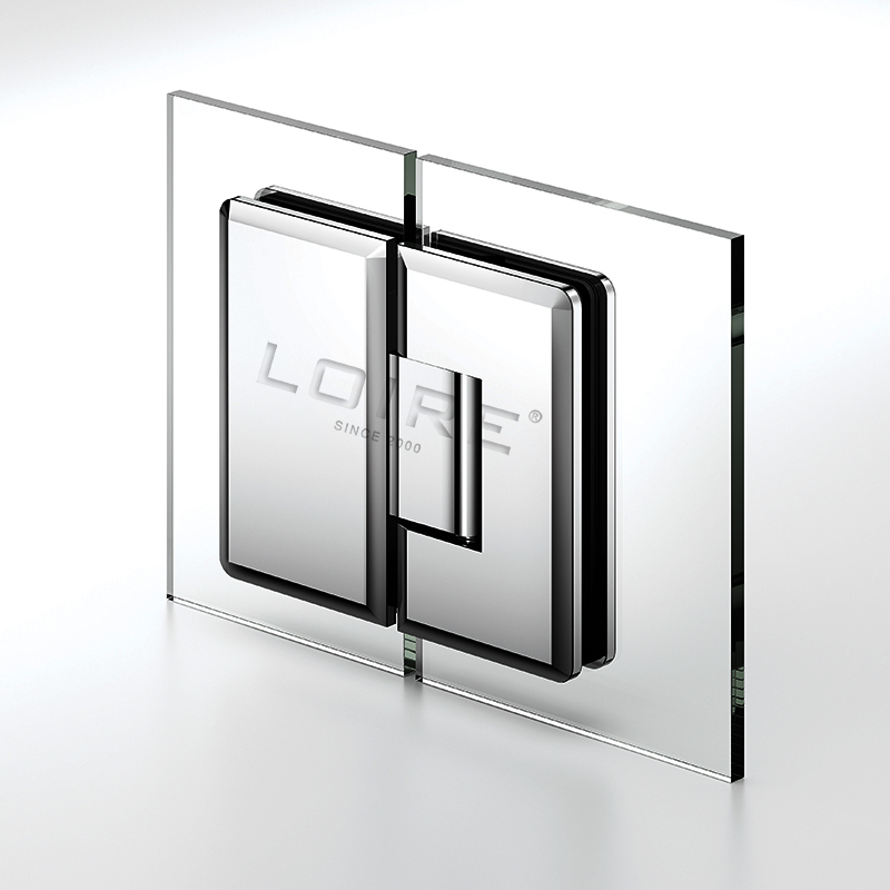 Adjustable Heavy Duty Shower Hinges Wall Mount For Glass Shower Door 90 Degree L-5163